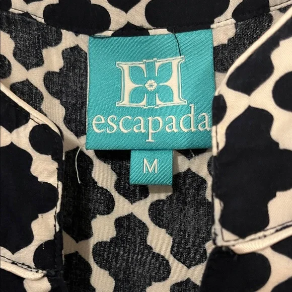 Escapada Navy and White Patterned Dress - Picture 2 of 8